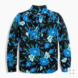 J Crew Button Down Shirt with Neck Tie Size S